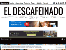 Tablet Screenshot of eldescafeinado.com